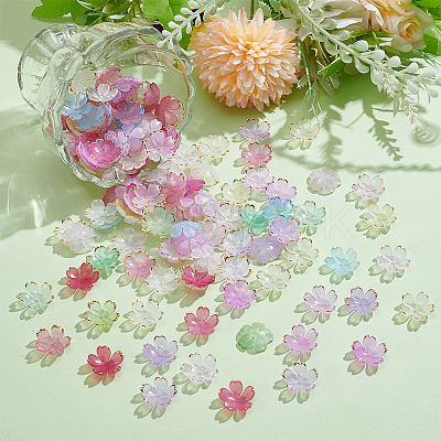3 Bags Acrylic Bead Caps DIY-ME0001-91-1