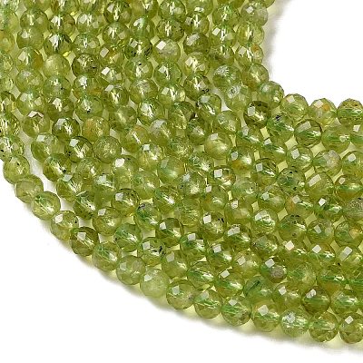 Natural Peridot Beads Strands G-Z150-A01-4mm-1