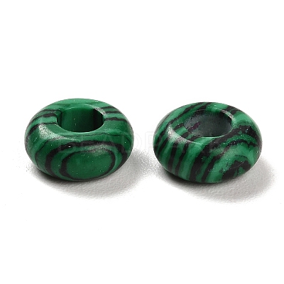 Synthetic Malachite European Beads G-R488-02K-1