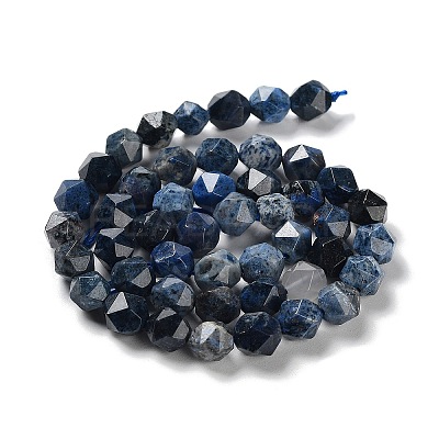 Natural Dumortierite Quartz Beads Strands G-G030-A04-02-1