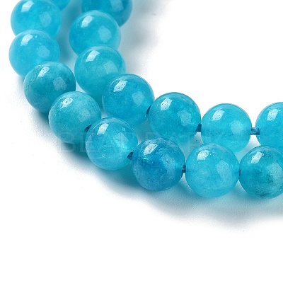 Dyed Natural Malaysia Jade Beads Strands G-G021-02A-02-1
