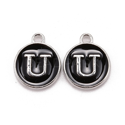 Platinum Plated Alloy Charms ENAM-S118-02U-P-1