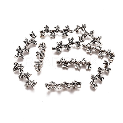 Tibetan Style Alloy Multi-Strand Links TIBE-L011-059AS-1