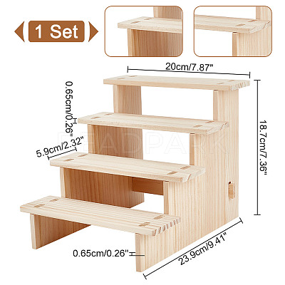 4-Tier Wood Model Toy Display Riser ODIS-WH0329-66B-1