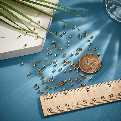 Rack Plating Brass Beads KK-LP0001-08G-01-1