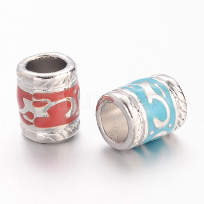 Enamel Alloy European Beads EA8640-1