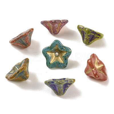 Baking Paint Glass Beads DGLA-G004-01A-1