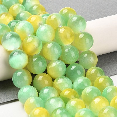 Natural Selenite Beads Strands G-P493-03A-1