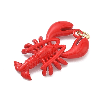 Brass Enamel Pendants KK-G555-20G-02-1