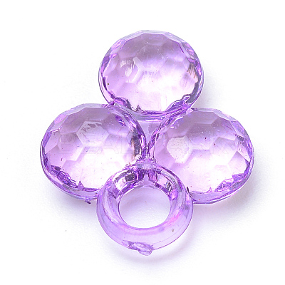 Transparent Acrylic Pendants X-TACR-S144-53-1