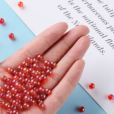 Transparent Acrylic Beads X-MACR-S370-B6mm-712-1