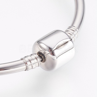 Tarnish Resistant 304 Stainless Steel European Style Bangle Making BJEW-I267-001C-1
