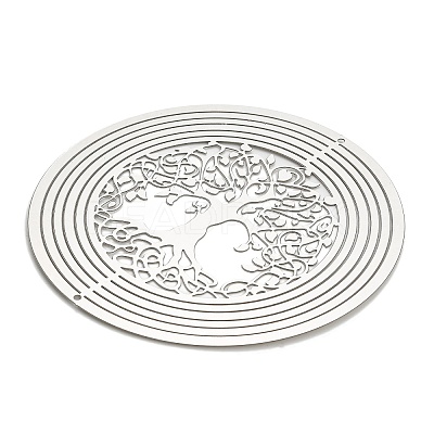 Tree of Life 201 Stainless Steel 3D Rotating Hanging Wind Spinner STAS-Z116-02P-05-1