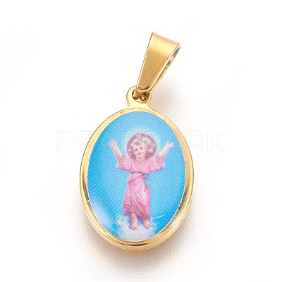 304 Stainless Steel Pendants X-STAS-F185-24G-1