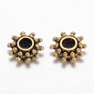 Tibetan Style Alloy Spacer Beads X-GLFH10384Y-NF-1
