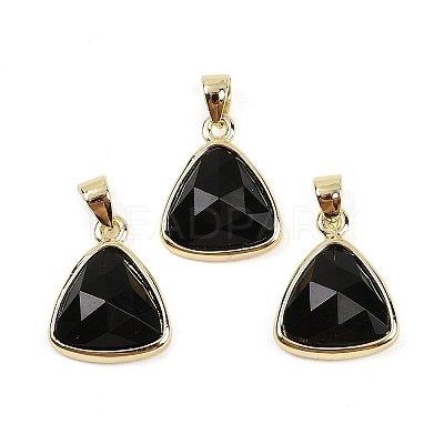 Natural Obsidian Pendants G-O176L-16G-1