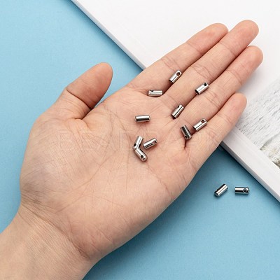 Tarnish Resistant 304 Stainless Steel Cord Ends STAS-E033-1-1