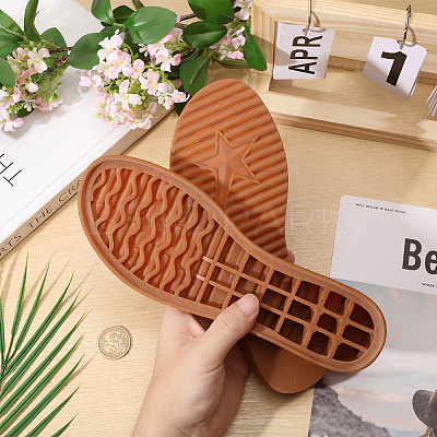 Anti Skid Synthetic Rubber Shoes Bottom Heel Sole AJEW-WH0816-078-1