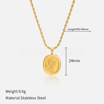 304 Stainless Steel Pendant Necklaces for Women FS-WG3C5F5-04-1