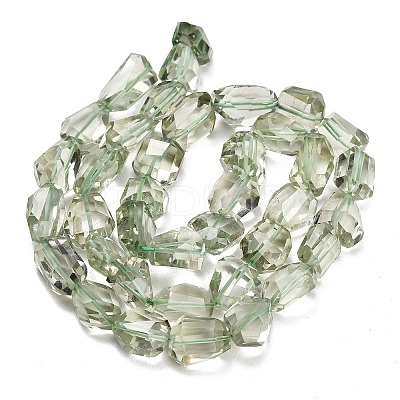 Natural Green Quartz Faceted Nugget Beads GG-CBA1668-C01-01-1