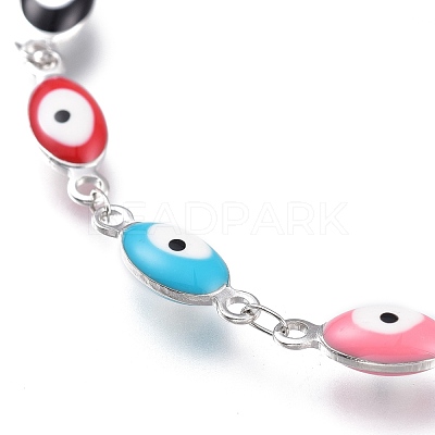 304 Stainless Steel Link Bracelets BJEW-M203-02P-1