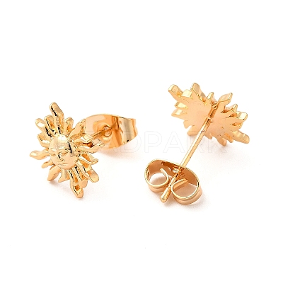 Brass Stud Earrings for Women LS-KK-M239-01G-1