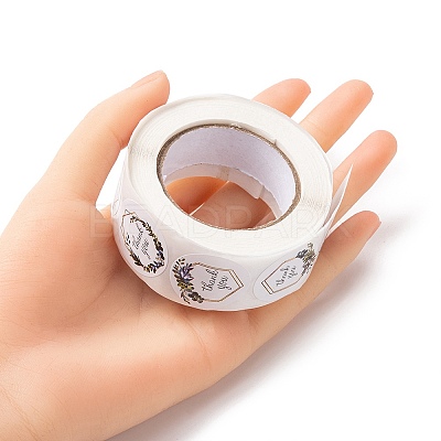 1 Inch Thank You Sticker Rolls STIC-YW0001-05-1