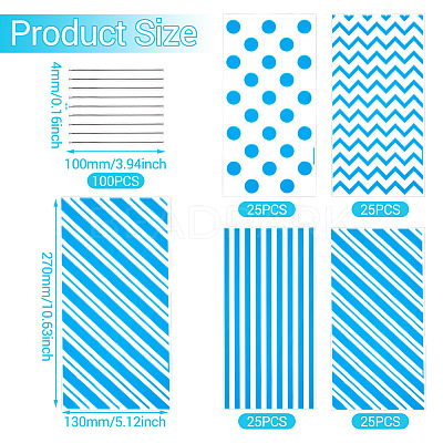 4 Styles OPP Cellophane Candy Storage Bags Sets ABAG-TAC0013-20A-02-1