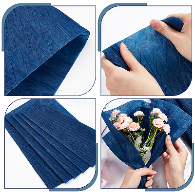 Crepe Paper Flower Packaging Paper AJEW-WH0472-05B-1