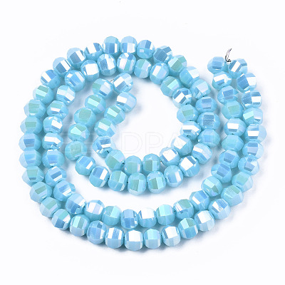 Electroplate Glass Beads Strands EGLA-S194-01A-A-1