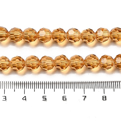 Transparent Glass Beads EGLA-A035-T8mm-D17-1