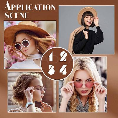 4Pcs 2 Colors Alloy Eyeglasses Arm FIND-GF0004-29-1