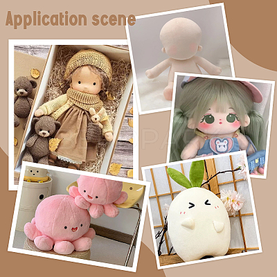 1Pc Polyester Short Plush Fabric AJEW-PH0006-67B-1