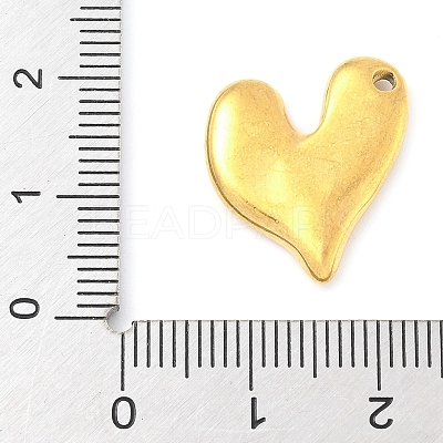 304 Stainless Steel Heart Pendants STAS-R162-01G-03-1