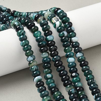 Natural Banded Agate Beads Strands G-F790-I01-01R-1