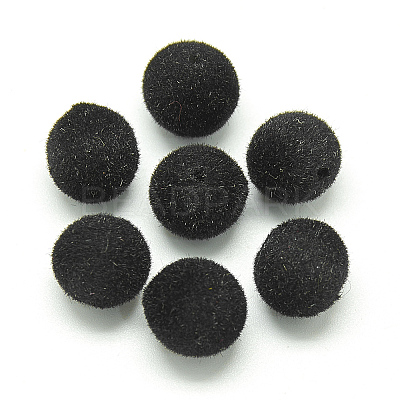 Flocky Acrylic Beads MACR-S270-8mm-01-1
