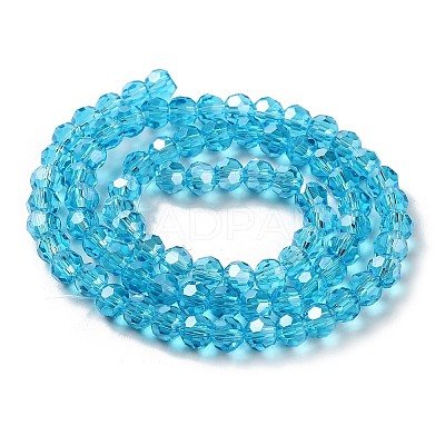 Electroplate Glass Bead Strands EGLA-R015-4mm-12-1