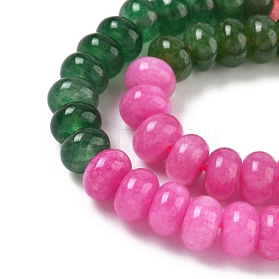 Gradient Color Natural White Jade Beads Strands G-NH0006-A04-01-1