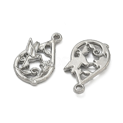 304 Stainless Steel Pendants STAS-P446-07P-1