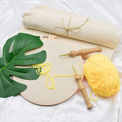 Embroidery Fabric DOLL-PW0002-052B-1