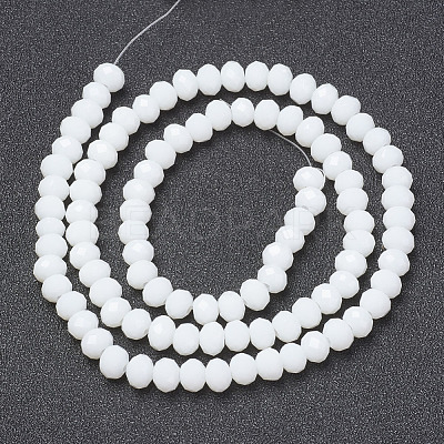 Opaque Solid Color Glass Beads Strands LS-EGLA-A034-P8mm-D01-1