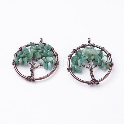 Natural Amazonite Pendants G-E419-10R-1