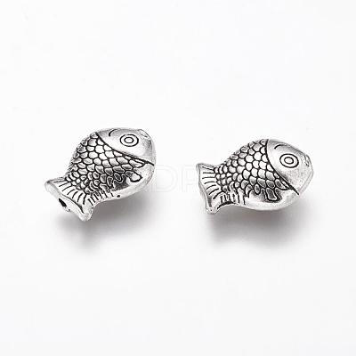 Tibetan Style Alloy Beads TIBEB-6794-AS-NR-1