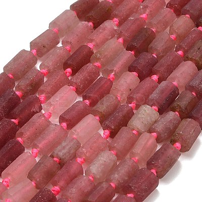 Natural Strawberry Quartz Beads Strands G-C289-A02-01-1