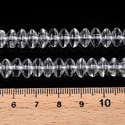 Transparent Glass Beads Strands GLAA-N001-62B-1