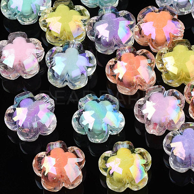 AB Color Transparent Acrylic Beads PACR-S221-009-1