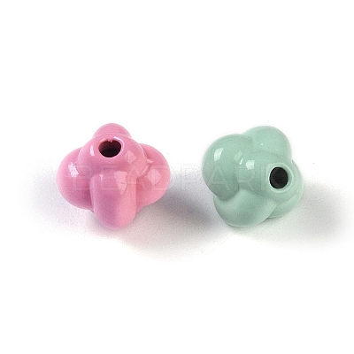Spray Paint Alloy Beads PALLOY-H145-10-1