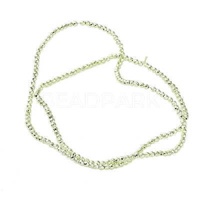 Electroplated Synthetic Non-magnetic Hematite Beads Strands G-C248-D01-2mm-01-1