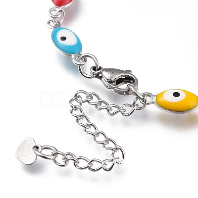 304 Stainless Steel Link Bracelets BJEW-M203-02P-1