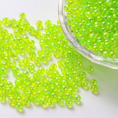 Eco-Friendly Transparent Acrylic Beads PL735-4-1